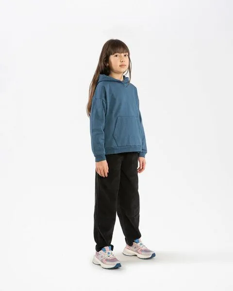 MATONA Matona Kapuzenpullover für Kinder aus Bio-Baumwolle / Sweathoodie, Sail blue, – Produktbild 3 von 4