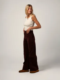 Côtelé Côtelé Damen vegan Hose Jane Schokoladenbraun – Produktbild 1 von 1