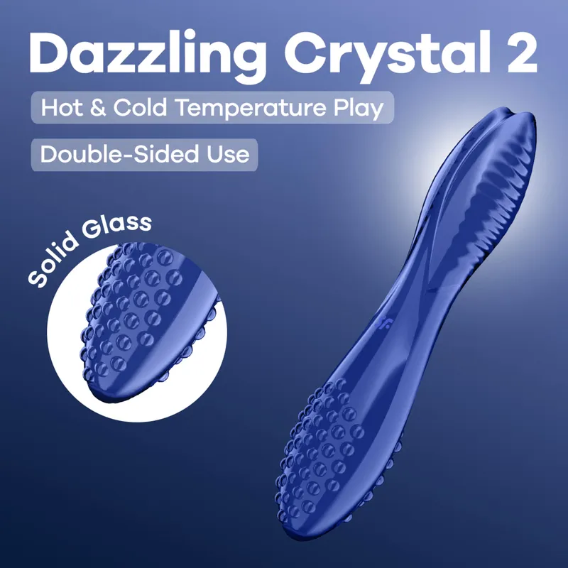 Satisfyer Satisfyer Dazzling Crystal 2, 20 cm, Hellblau, – Produktbild 1 von 1