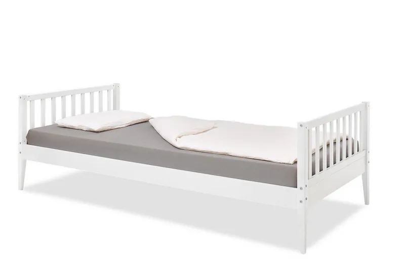 Pinolino Pinolino Bodenbett "Evi", Buche massiv 90 x 200 cm, Weiß, – Produktbild 3 von 3