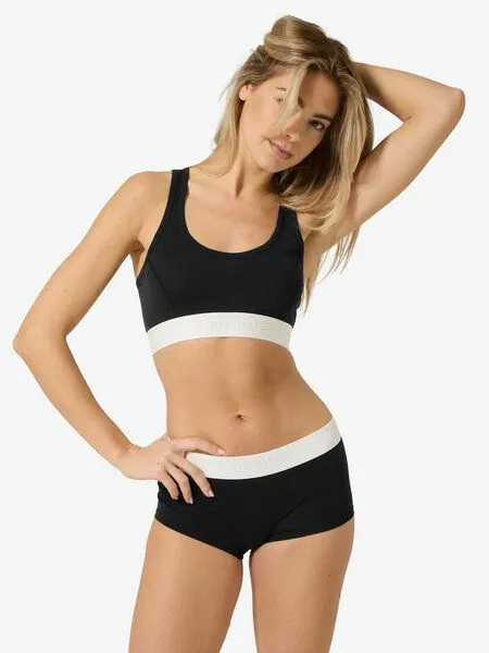 Super.Natural Super.Natural W BIO BASE HIPSTER für Damen, Merino, Jet black, – Produktbild 1 von 4