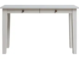 Schreibtisch "Solvita" mit 2 SL, B 120 x T 55 x H 75 cm, Kiefer weiß – Produktbild 1 von 1