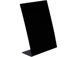 Exacompta Exacompta Tischtafel "Exacryl" geneigt, Schieferoptik aus HIPS, 153 x 62 x 200 mm, schwarz – Produktbild 1 von 1