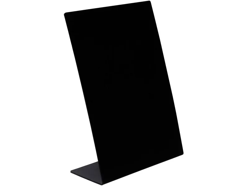 Exacompta Exacompta Tischtafel "Exacryl" geneigt, Schieferoptik aus HIPS, 153 x 62 x 200 mm, Schwarz, – Produktbild 1 von 1