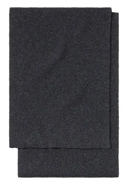 hessnatur hessnatur Strickschal aus Bio-Merinowolle mit recycelter Wolle und Bio-Baumwolle, Anthrazit, – Produktbild 2 von 3