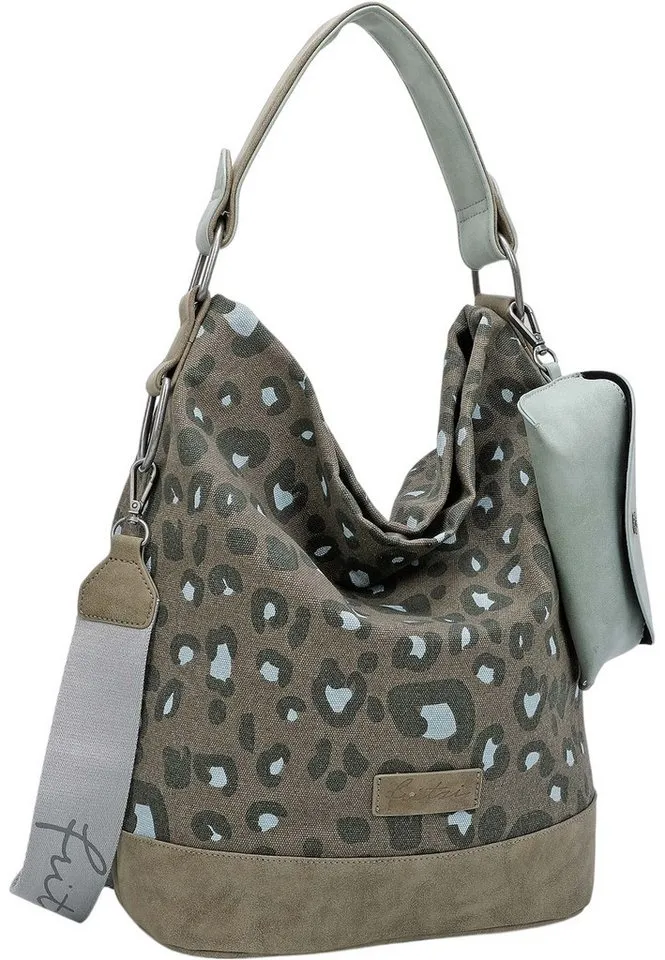 Fritzi aus Preußen Fritzi aus Preußen Schultertasche Izzy07 Olga, aus veganen und recycelten Materialien, Grün, – Produktbild 7 von 8