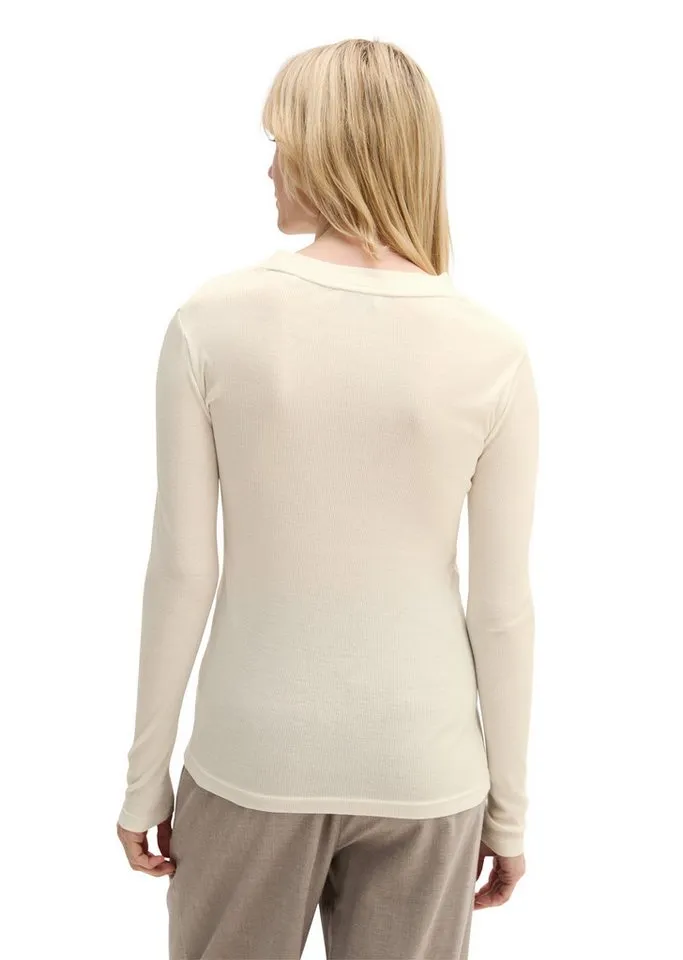 Marc O'Polo Marc O'Polo Langarmshirt mit TENCEL™ Modal, Weiß, – Produktbild 3 von 5