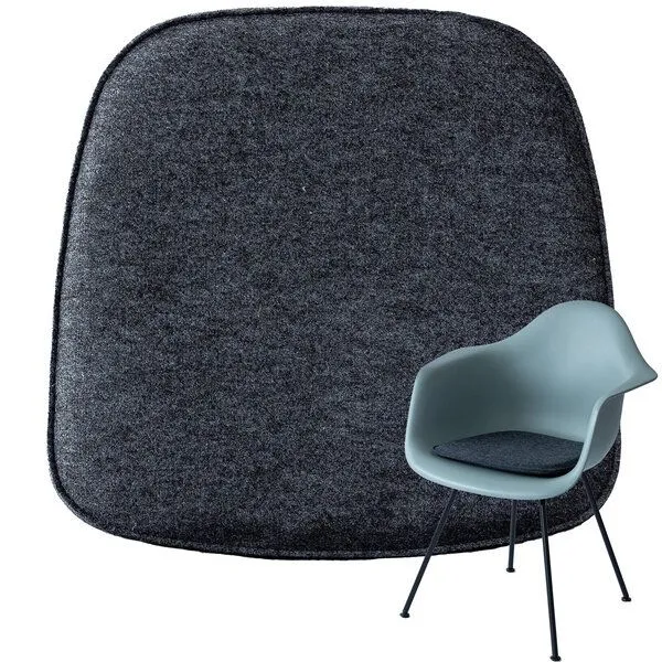 easy and green easy and green Sitzkissen Filz Eckig aus weichem Wollfilz Waschbar 39 x 40cm – Produktbild 1 von 4