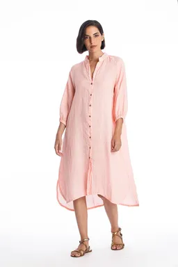 RAVENS VIEW IBIZA RAVENS VIEW IBIZA Damen vegan Hemdkleid Mei Pink Panther – Produktbild 1 von 1