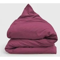 erlich textil erlich textil Cotton Linen Select Bettdeckenbezug aus Bio-Baumwolle, Leinen Mix, made in Europe, Waldbeere, – Produktbild 1 von 3
