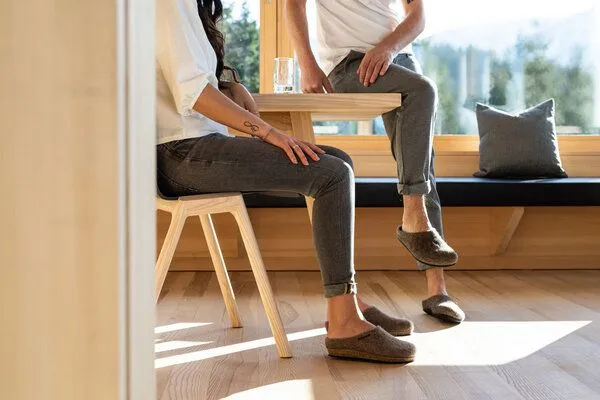 Magicfelt Magicfelt Gottstein naturbelassene ungefärbte Filzpantoffeln Hausschuhe, Tiroler steinschaf (grau, – Produktbild 2 von 3