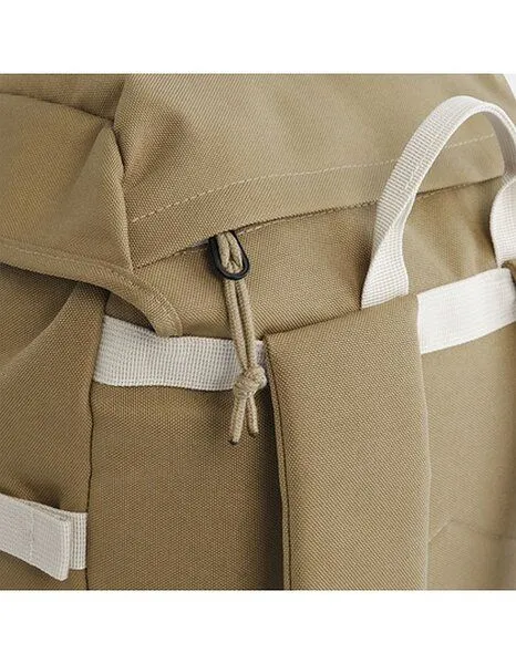 BagBase BagBase Recycelter Canvas Rucksack Notebookfach, Moosgrün, – Produktbild 4 von 4