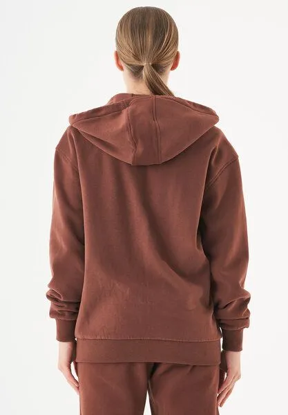 ORGANICATION ORGANICATION ESSENTIALS-JUNDA-Unisex Soft Touch Sweatjacke aus Bio-Baumwolle, Coffee brown, – Produktbild 4 von 4