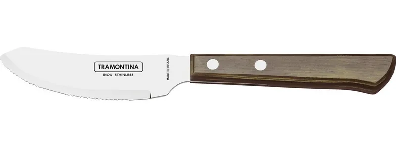 Tramontina Grillbesteck-Set Tramontina Pizzamesser 21 cm Edelstahl mit, Braun, – Produktbild 1 von 2