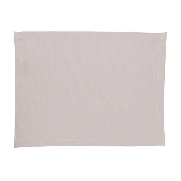 Mary Rose® Mary Rose® SOFT Panama-Tischset, Baumwolle Bio, Lightsilber, – Produktbild 1 von 2
