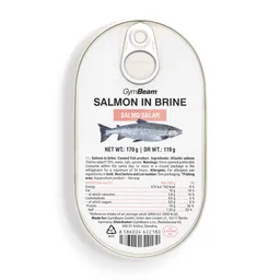 GymBeam Food GymBeam Lachs in Salzlake 170 g – Produktbild 1 von 1
