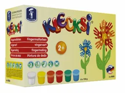 Feuchtmann Spielzeug Klecksi Basic Maxi Malfarben Fingerfarben 6 Dosen Fingerfarbe a 150 g – Produktbild 1 von 1