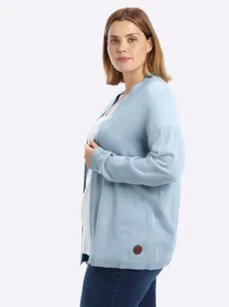 sheego Strickjacke hellblau – Produktbild 1 von 1