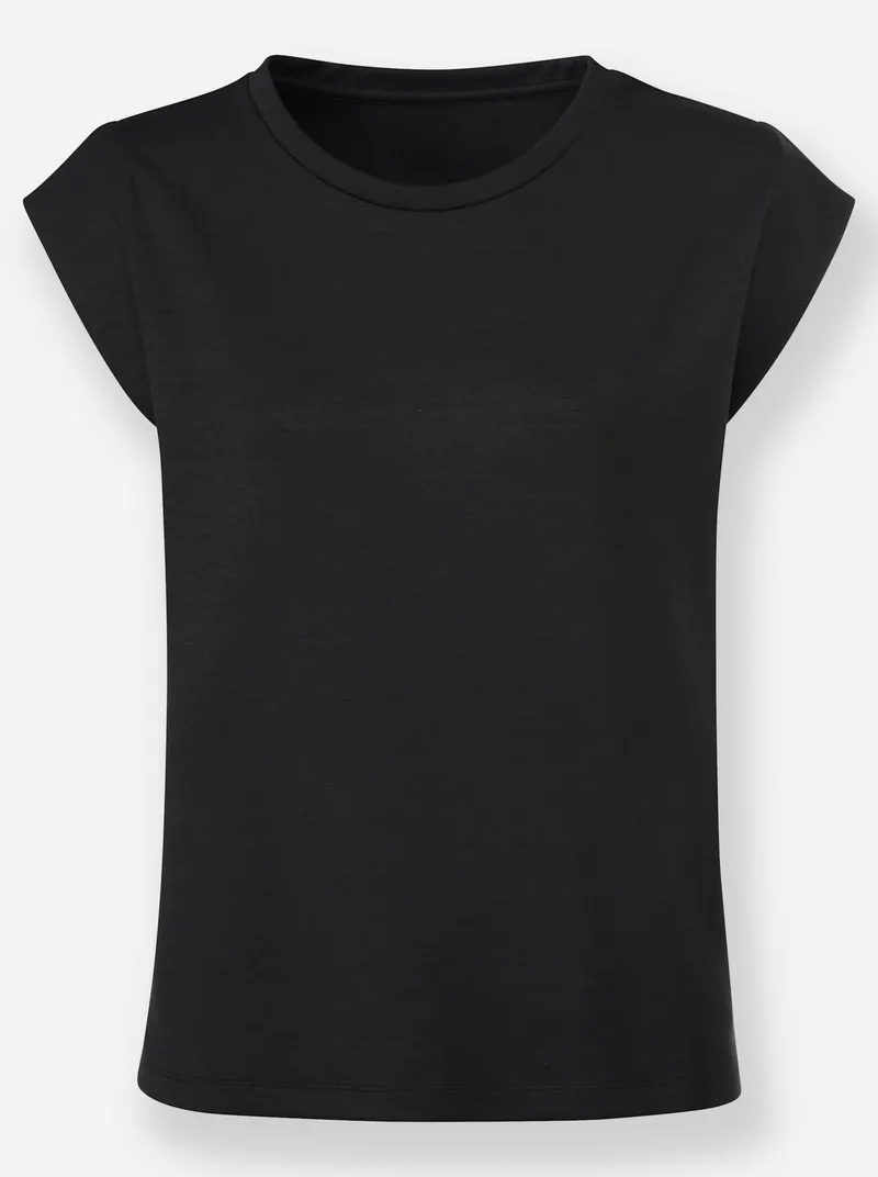 heine Rundhalsshirt schwarz, Schwarz, – Produktbild 2 von 2
