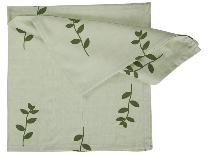 HANS NATUR HANS NATUR Spucktücher Bio-Baumwolle 3er-Set "Glücksfeder" Maße 75 x 75 cm, Mehrfarbig, – Produktbild 2 von 2
