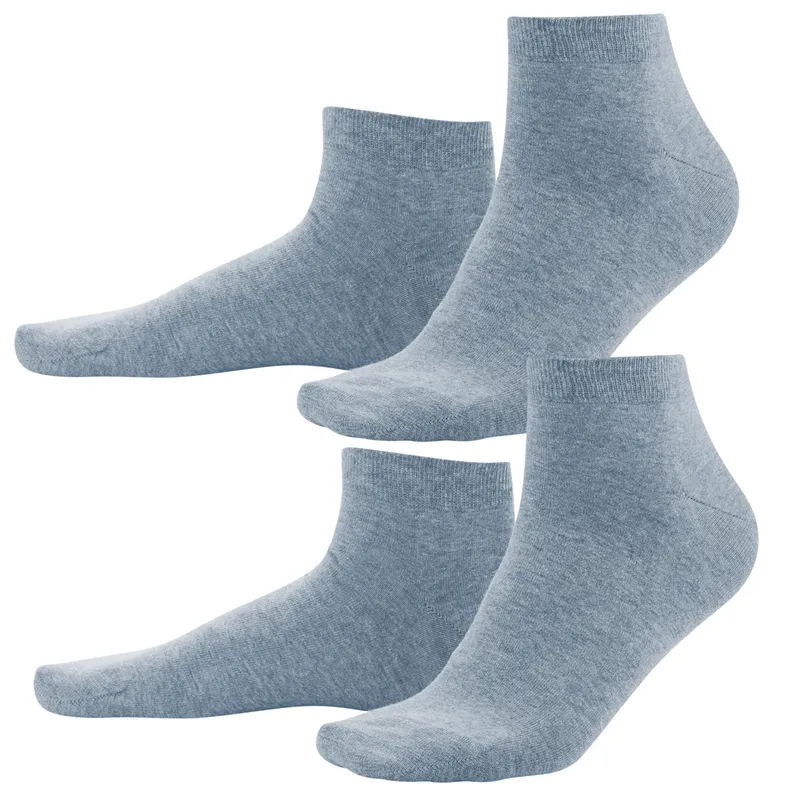Living Crafts Living Crafts - Herren Sneaker-Socken, 2er-Pack (98% Bio-Baumwolle; 2% Elasthan), Blau, – Produktbild 4 von 4