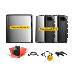 EcoFlow EcoFlow Stream Ultra X, All-in-One Speicher für Balkonkraftwerke, by Powerness - Stream Ultra X + 2 x Stream AC Pro | 7680Wh / Gratis Smart Meter / Selbstabholung – Produktbild 1 von 1