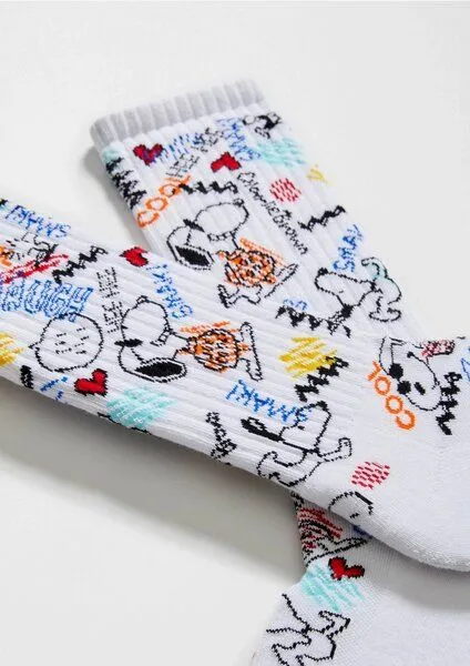 BeSocks BeSocks Bio-Tennissocken - Snoopy Urban Street – Produktbild 3 von 3
