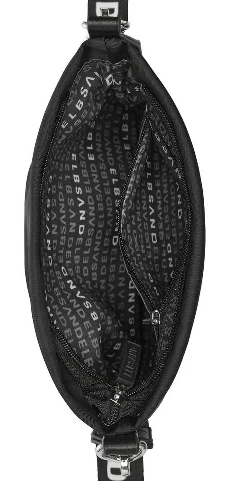 Elbsand Elbsand Umhängetasche Schultertasche, Minibag, Crossbody Bag, Damentasche, Handtasche Damen zum Umhängen aus weichem Material VEGAN, Schwarz, – Produktbild 4 von 5