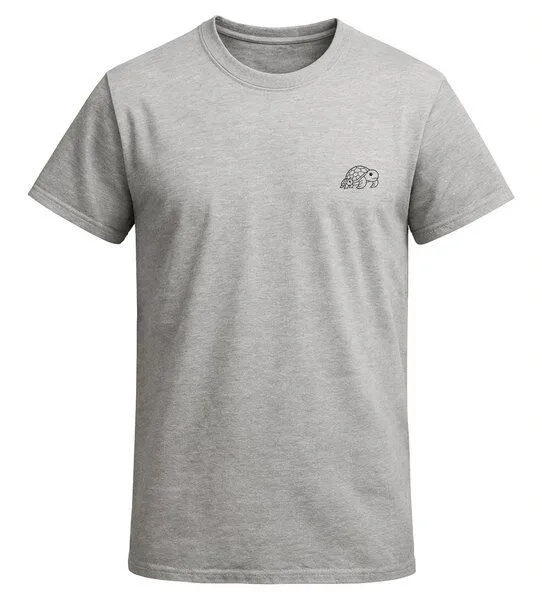 vis wear vis wear Schildkröte Familie - Organic Shirt, Grau, – Produktbild 4 von 4