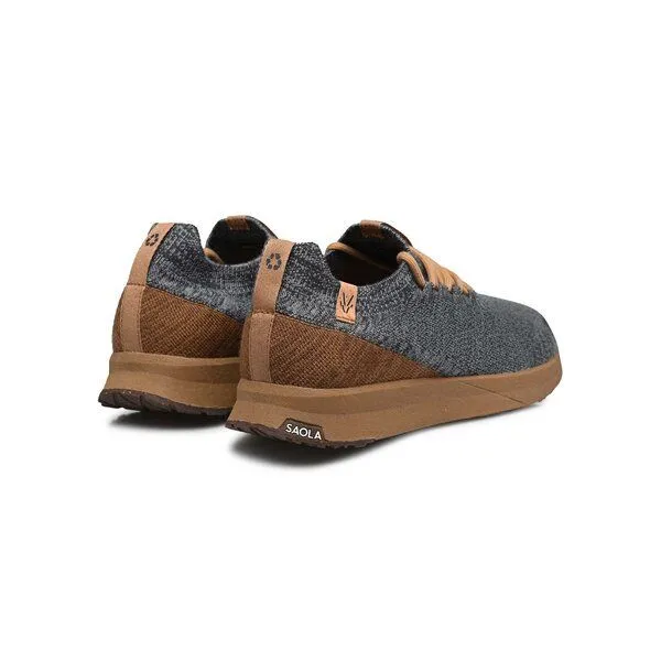 SAOLA SAOLA Sneaker Herren aus Merinowolle - Tsavo 2.0 Men Wool, Steel grey - tobacco, – Produktbild 3 von 4