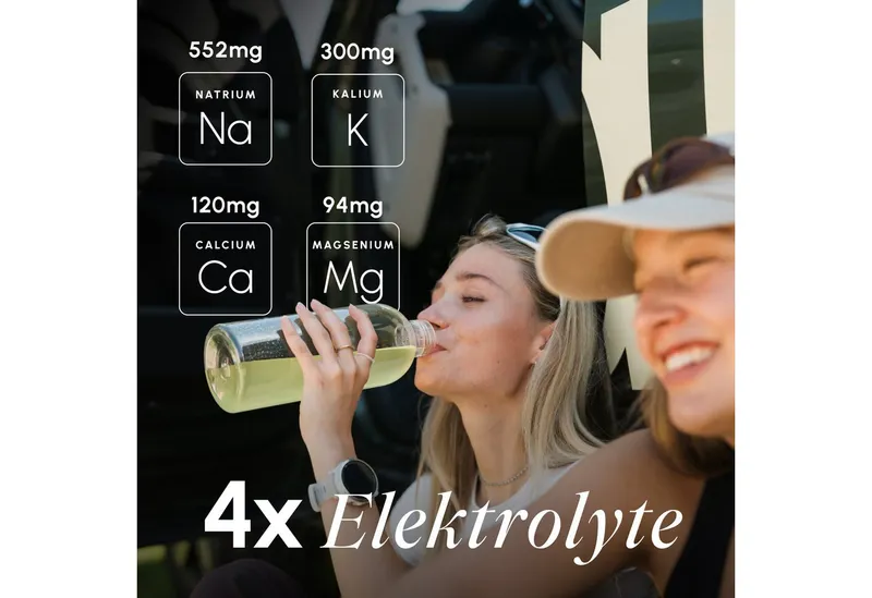 VETAIN Elektrolyte Pulver + 4 Vitamine – Kokoswasserbasiert Pulver, 30 er, 100% Vegan, ohne künstliche Süßungsmittel – Produktbild 5 von 8