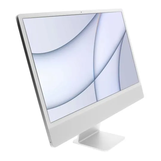 Apple Apple iMac 24" 4.5K Display (2021) M1 Chip 8-Core CPU | 7-Core GPU 1 TB SSD 16 GB silber, Silber, – Produktbild 4 von 4