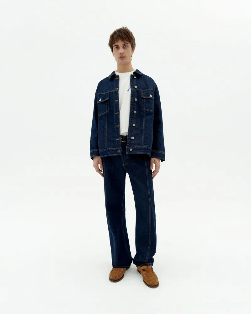 thinking mu Thinking MU Herren vegan Denim-Hose Rainn Medium Wash Blau, Extra dunkelblau, – Produktbild 1 von 2