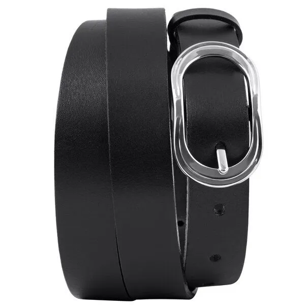 Simaru Simaru Premium-Ledergürtel für Damen 25mm Curitiba- EU, Schwarz, – Produktbild 3 von 4