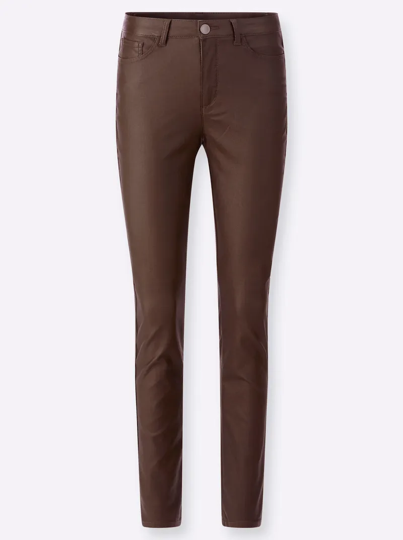 heine Bauchweg-Hose schoko, Schoko, – Produktbild 1 von 2