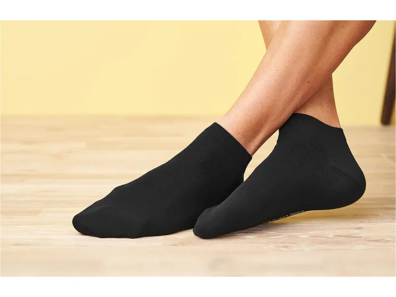 Living Crafts Living Crafts - Herren Sneaker-Socken, 2er-Pack (98% Bio-Baumwolle; 2% Elasthan), Schwarz, – Produktbild 3 von 4