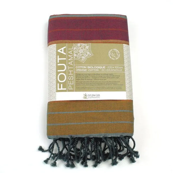 Karawan authentic Karawan authentic Hamamtuch Bio-Baumwolle Ebony, Arabesk, – Produktbild 3 von 4