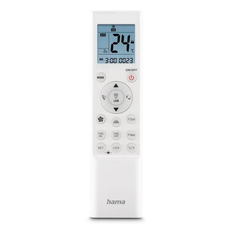 Hama Hama Universal-Fernbedienung für Klimaanlagen und -geräte, Infrarot, Wandhalter – Produktbild 4 von 4