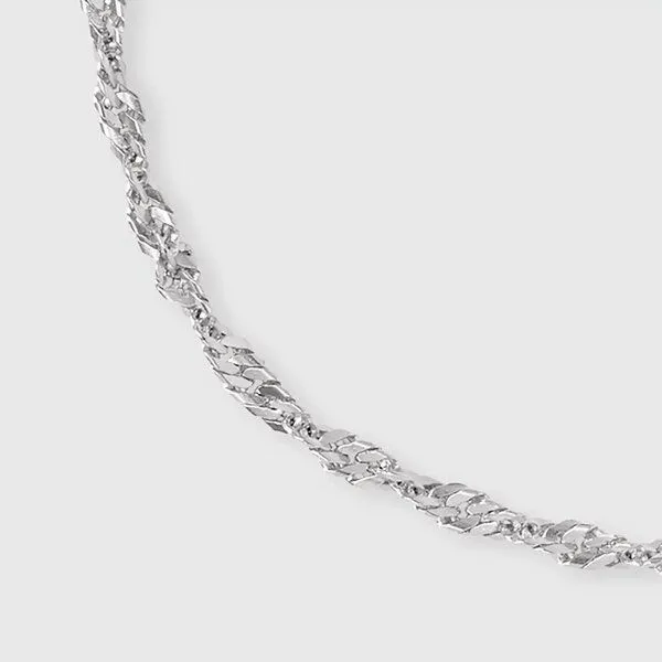 fejn jewelry fejn jewelry Armband 'twisted chain' - gedrehtes Gliederarmband, Silber, – Produktbild 2 von 2