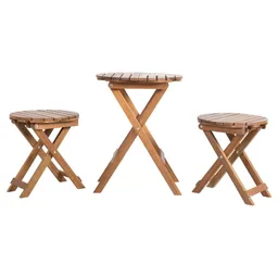 Kölle Hocker 'Moon' klappbar, Ø ca. 40 cm, aus FSC®-Akazienholz – Produktbild 1 von 1