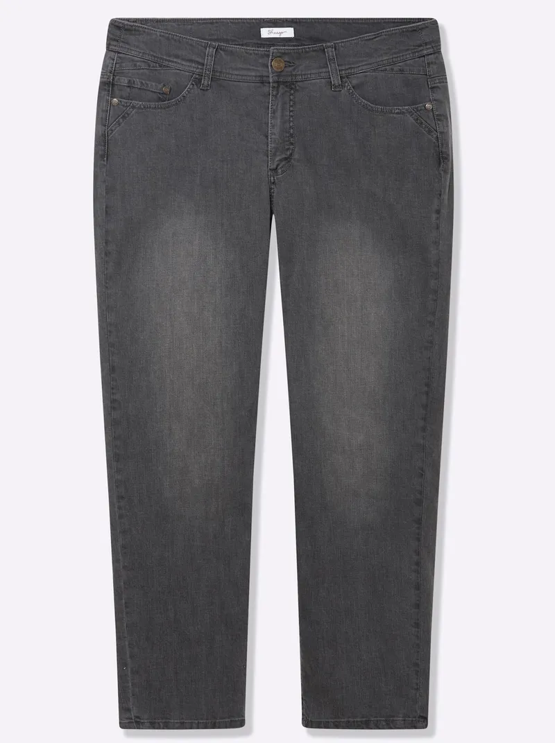 sheego Jeans grey denim, Grey denim, – Produktbild 1 von 2