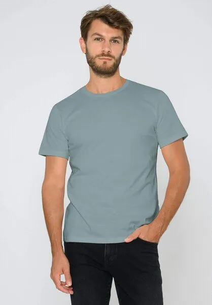 THOKKTHOKK ThokkThokk TT02 T-Shirt Herren (GOTS, vegan, Bio-Baumwolle), Green blue (grün-blau), – Produktbild 1 von 6