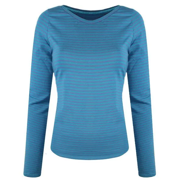 Frija Omina Frija Omina Bio Ringelshirt Ubu, Petrol / indico (blau), – Produktbild 4 von 4