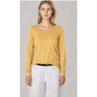 HempAge HempAge Damen Langarm-Shirt Lene Hanf/Bio-Baumwolle, Dijon gelb, – Produktbild 1 von 2
