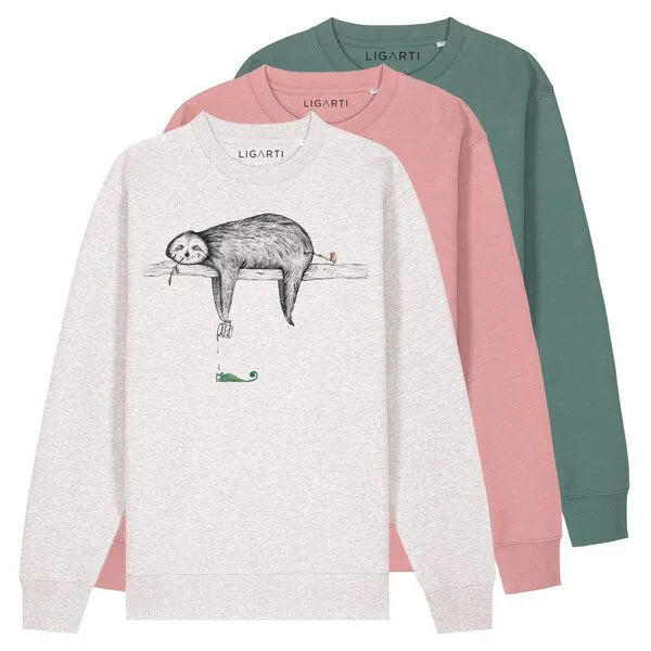 LIGARTI Pullover – Faultier – LIGARTI Tiermanufaktur, Waldgrun, – Produktbild 1 von 2