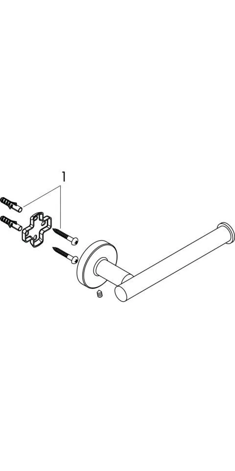 Hansgrohe Hansgrohe Toilettenpapierhalter – Produktbild 3 von 3