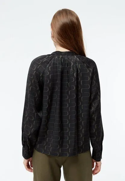 Givn Berlin Givn Berlin Bluse GBSMILLA mit Puffärmeln aus TENCEL mit Peach-Effekt, Rose, – Produktbild 4 von 8