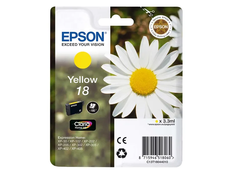 Epson Epson Tintenpatrone T1804/ 18 gelb – Produktbild 2 von 2