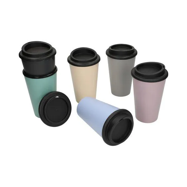 elasto elasto To-Go-Kaffeebecher 350 ml – Doppelwandig, Schiefer, – Produktbild 4 von 4