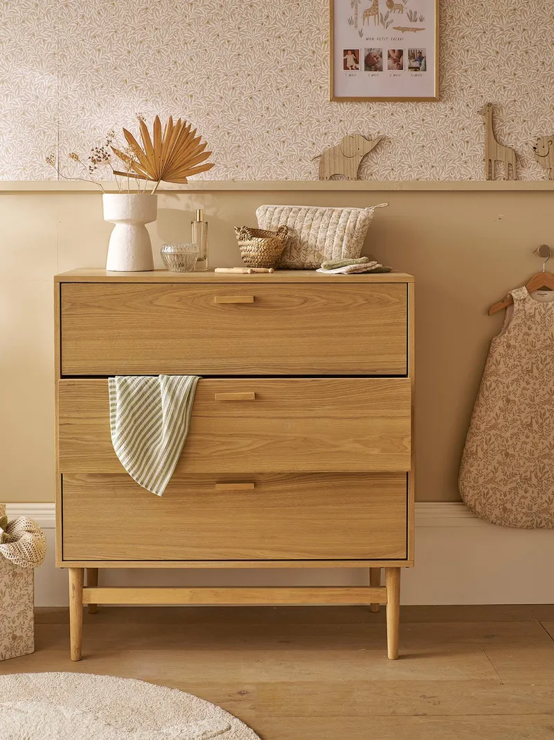 Vertbaudet Kommode KOPENHAGEN Tiefe 42cm Kinderzimmer, Braun, – Produktbild 1 von 4